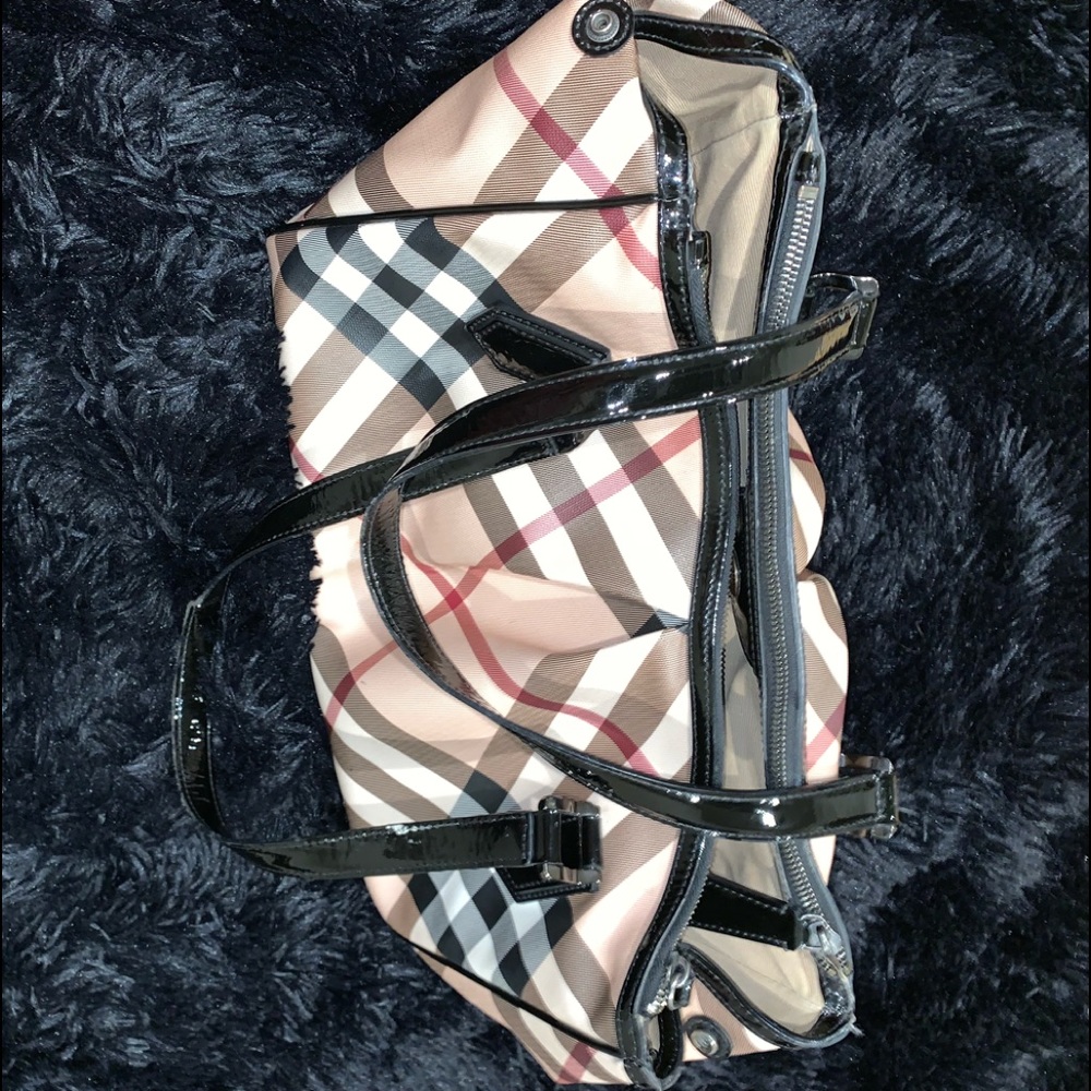 Burberry Beige Black Supernova Check Canvas Large - Picture 4 of 10